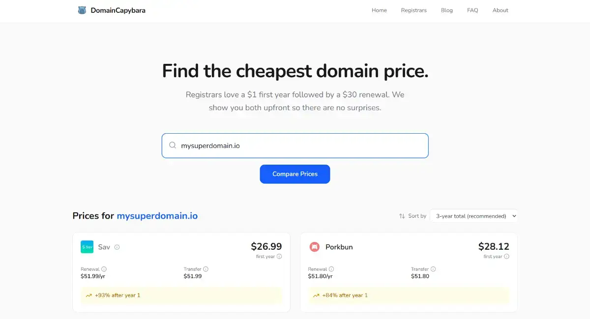 DomainCapybara screenshot 1