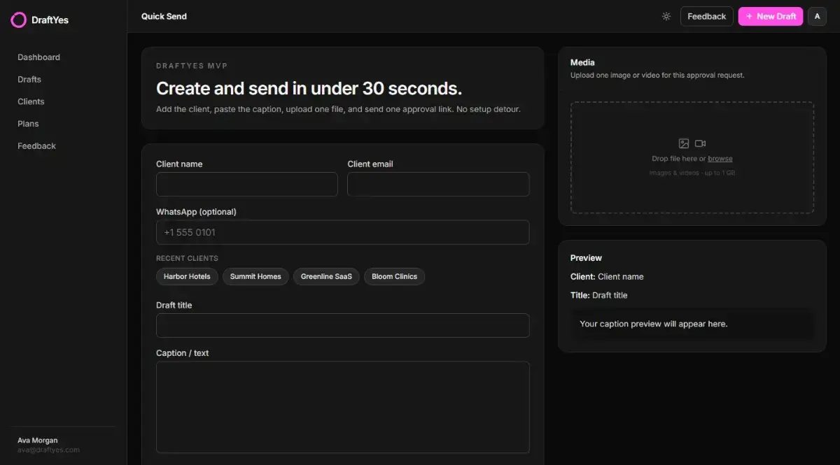 DraftYes screenshot 3