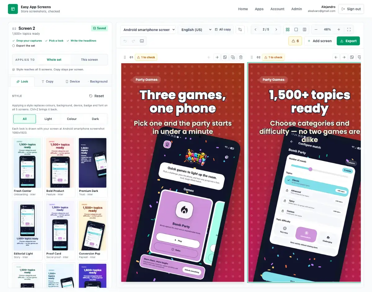 EasyAppScreens screenshot 2