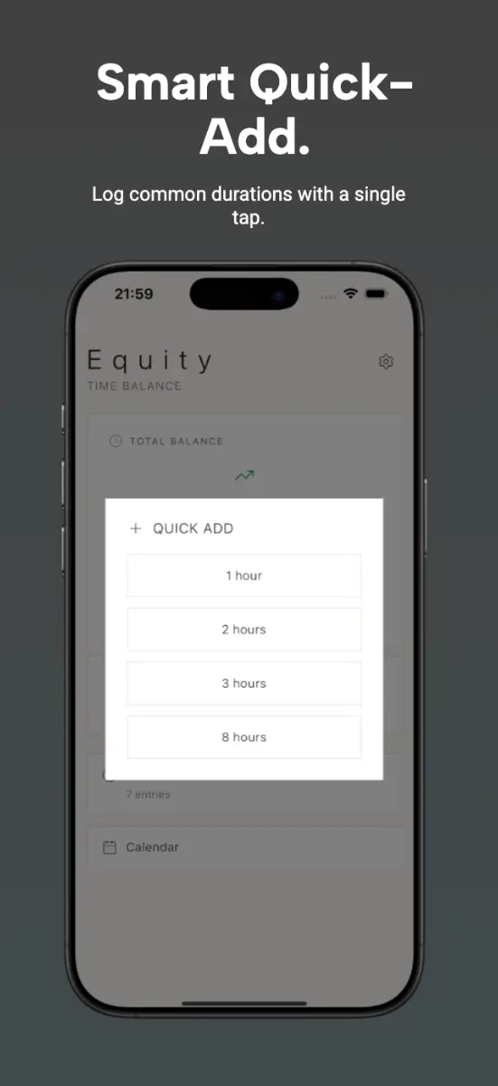 Equity - time tracker screenshot 3