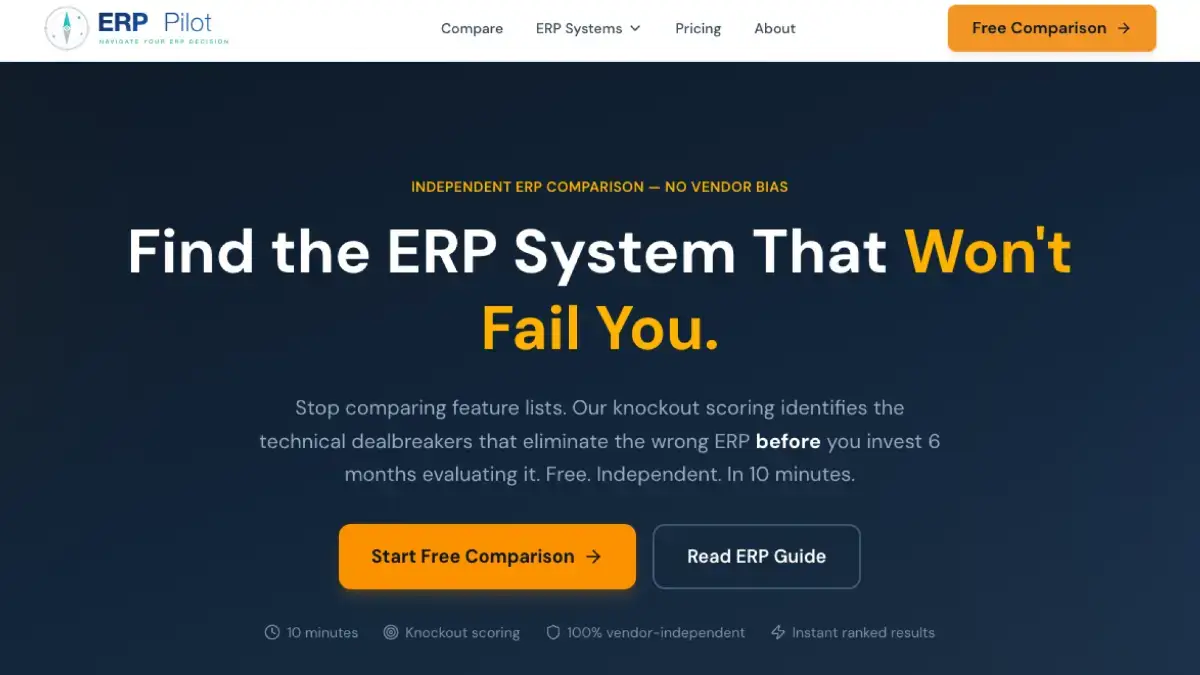 ERP Pilot screenshot 1