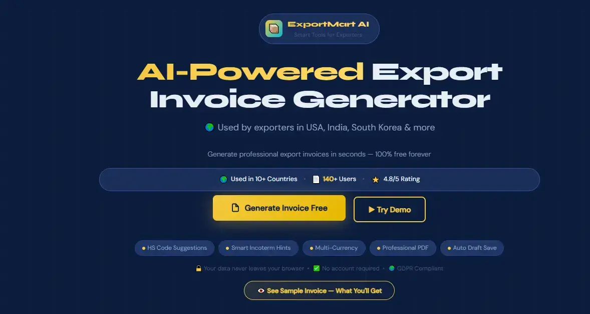 ExportMart AI screenshot 1