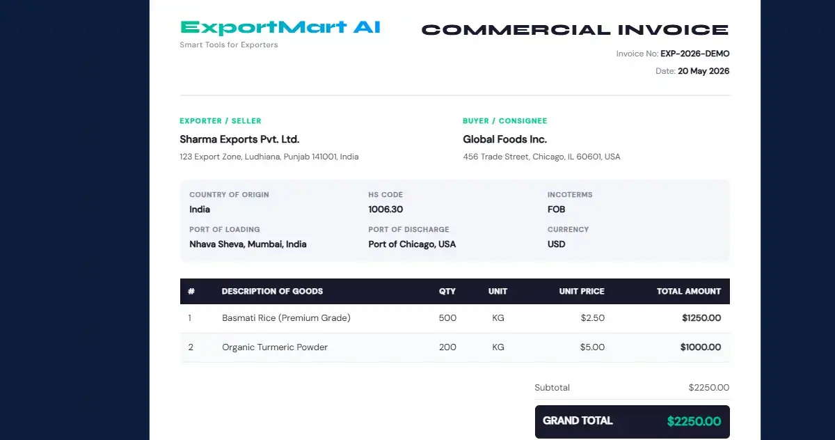 ExportMart AI screenshot 2