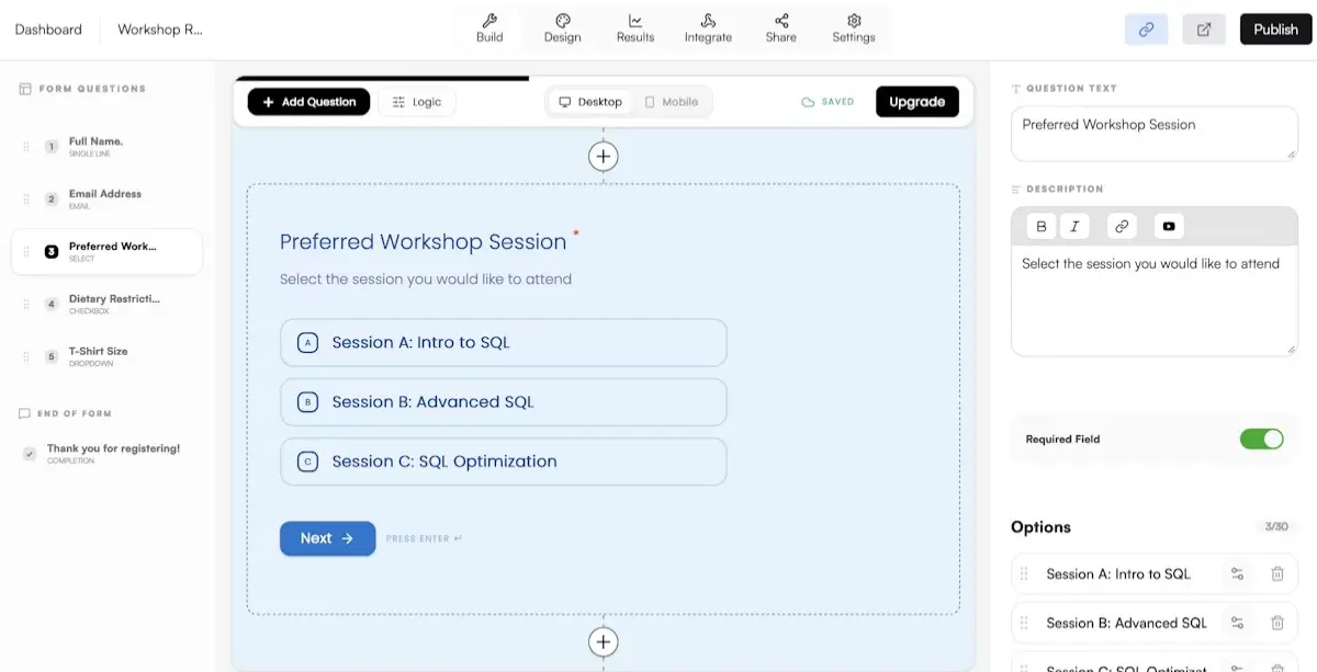 FlowyForm screenshot 2