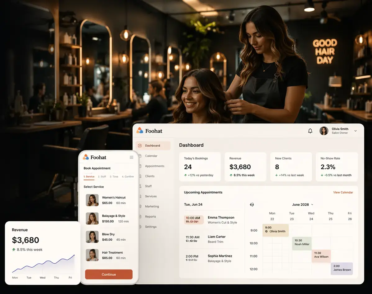 Foohat - Salon Software screenshot 1