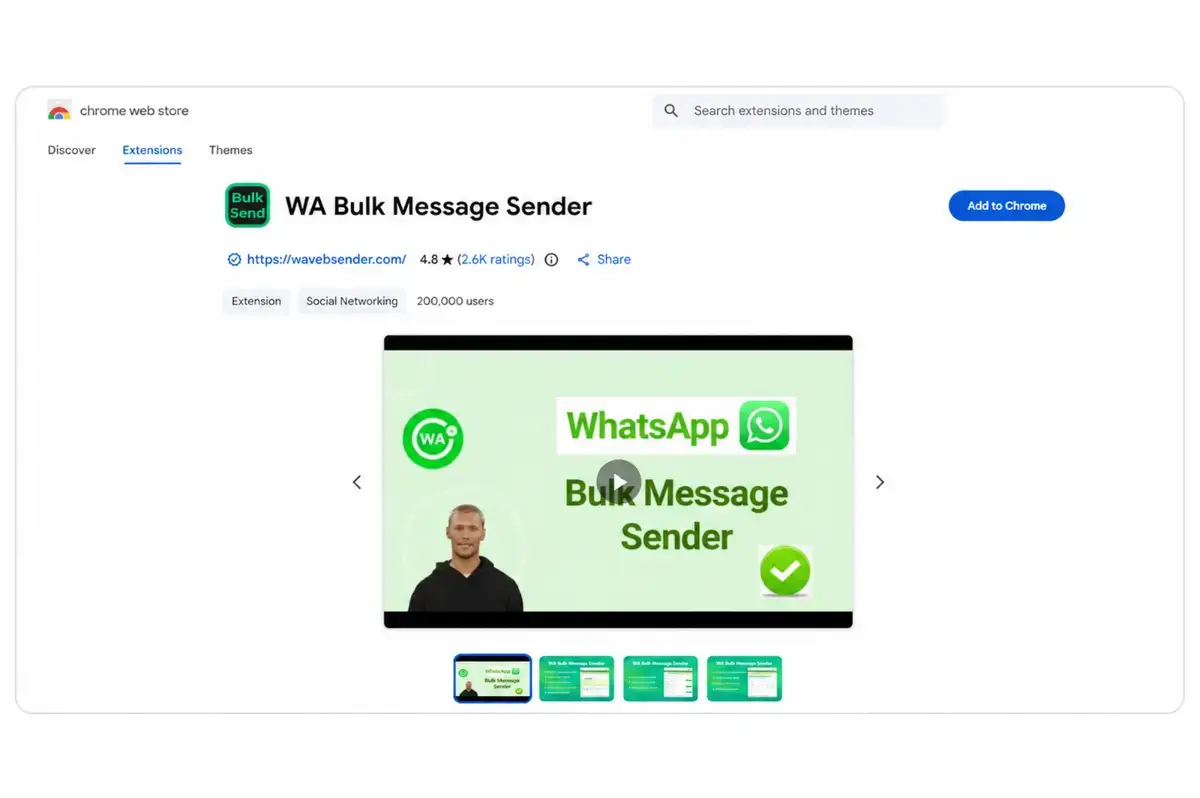 Free WhatsApp Sender screenshot 1