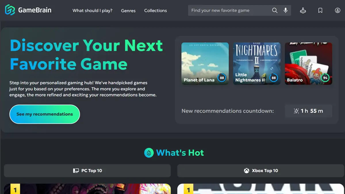 GameBrain screenshot 1