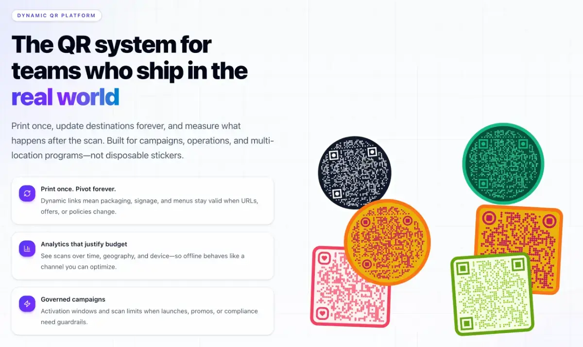 Giga QR - QR Campaign Suite screenshot 1