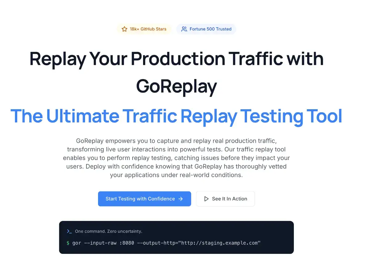 GoReplay screenshot 2