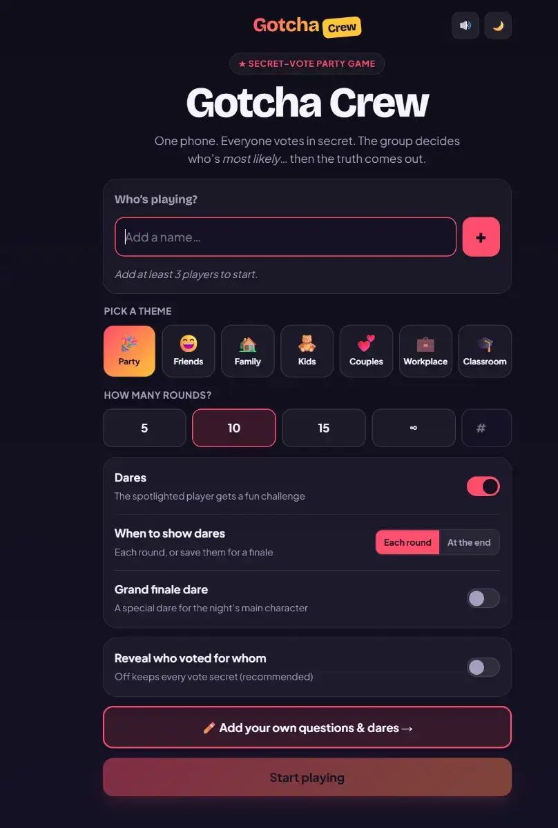 GotchaCrew screenshot 1