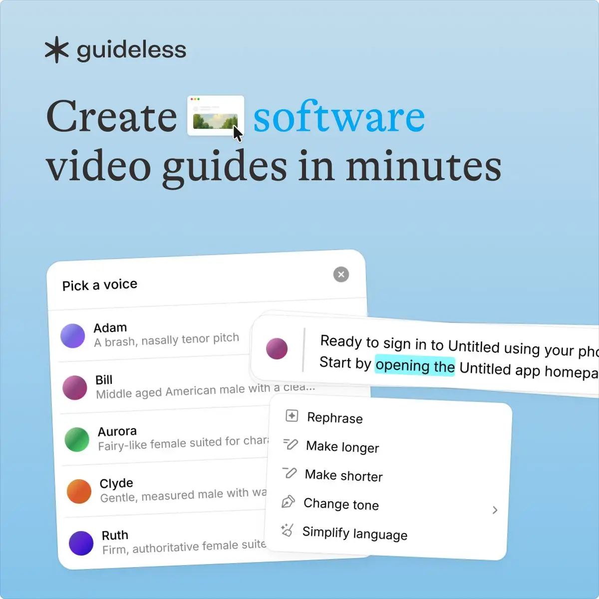 Guideless screenshot 1