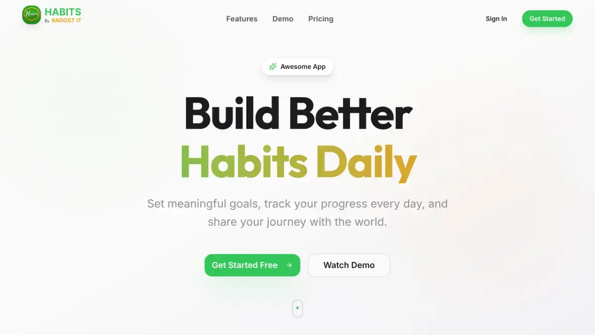Habits by Radost IT screenshot 1