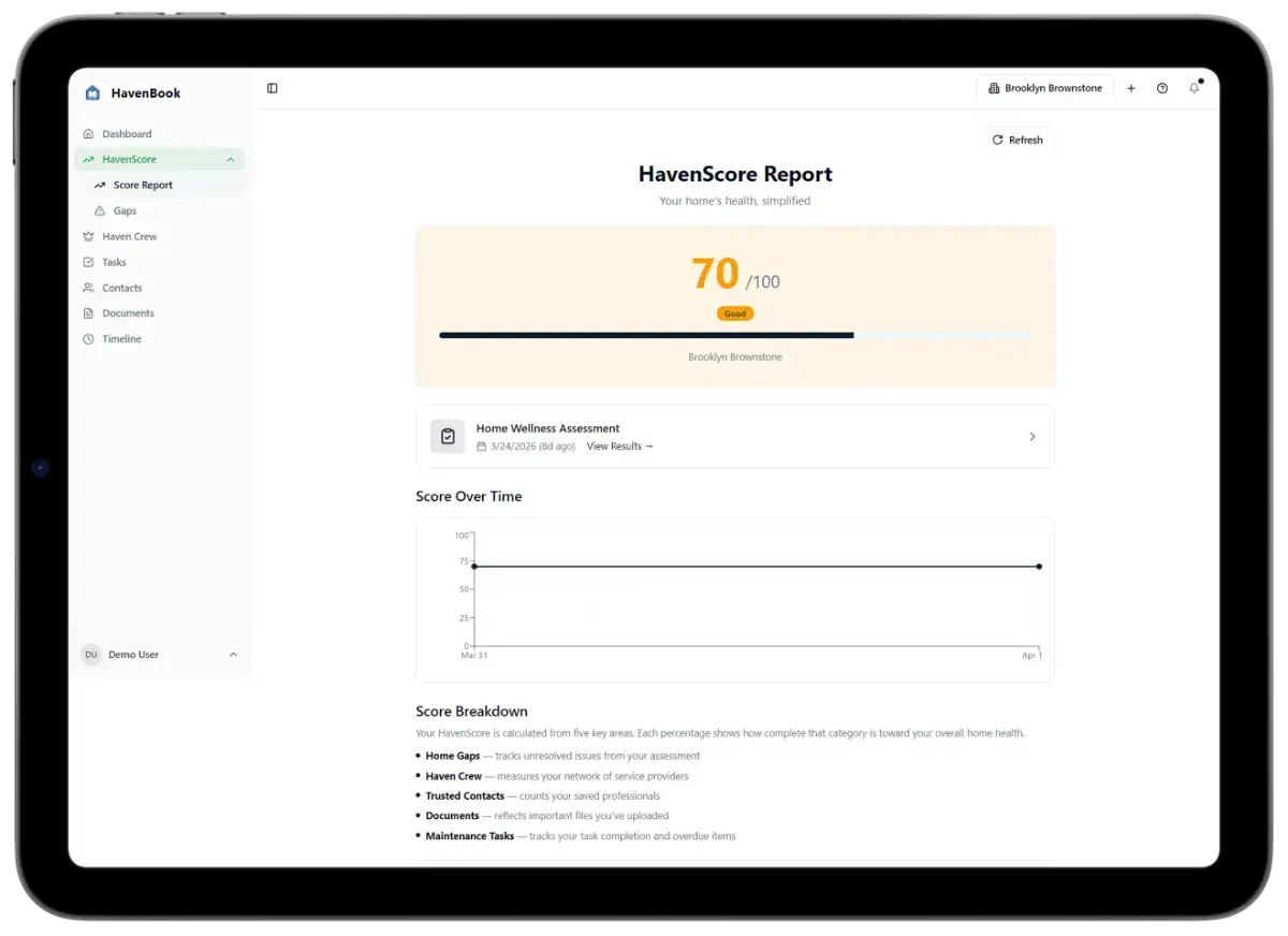 HavenBook screenshot 2