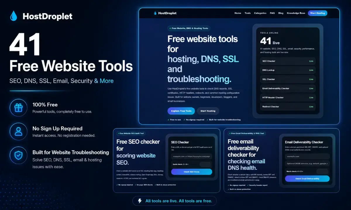 HostDroplet Tools screenshot 1