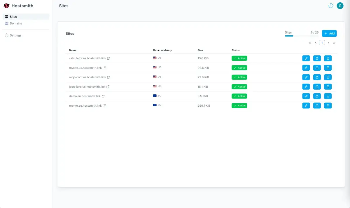 Hostsmith screenshot 2