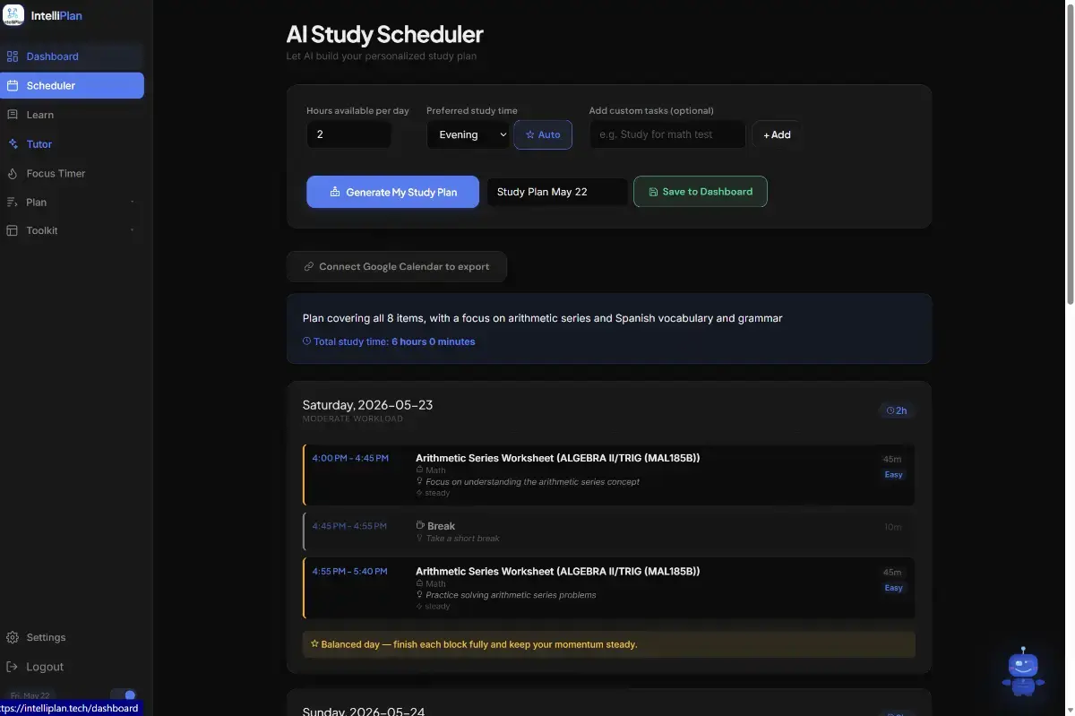 IntelliPlan screenshot 3