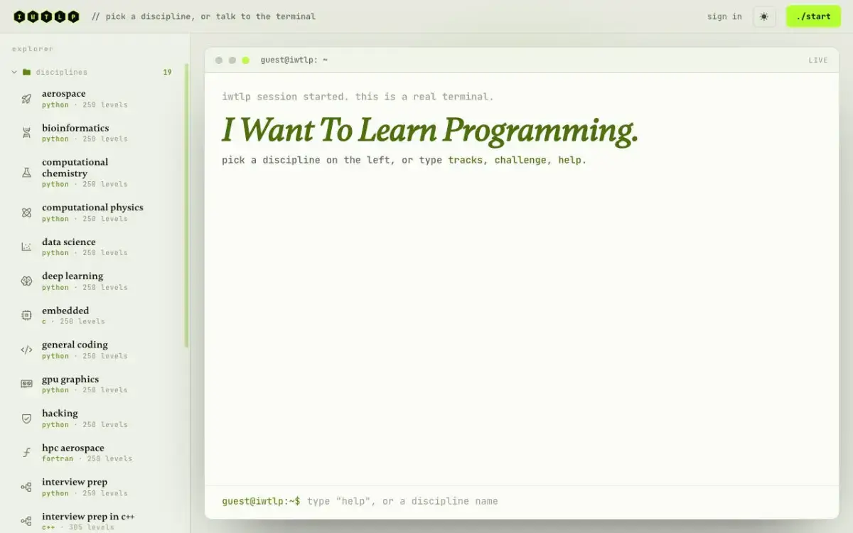 IWTLP - I Want To Learn Programming screenshot 2