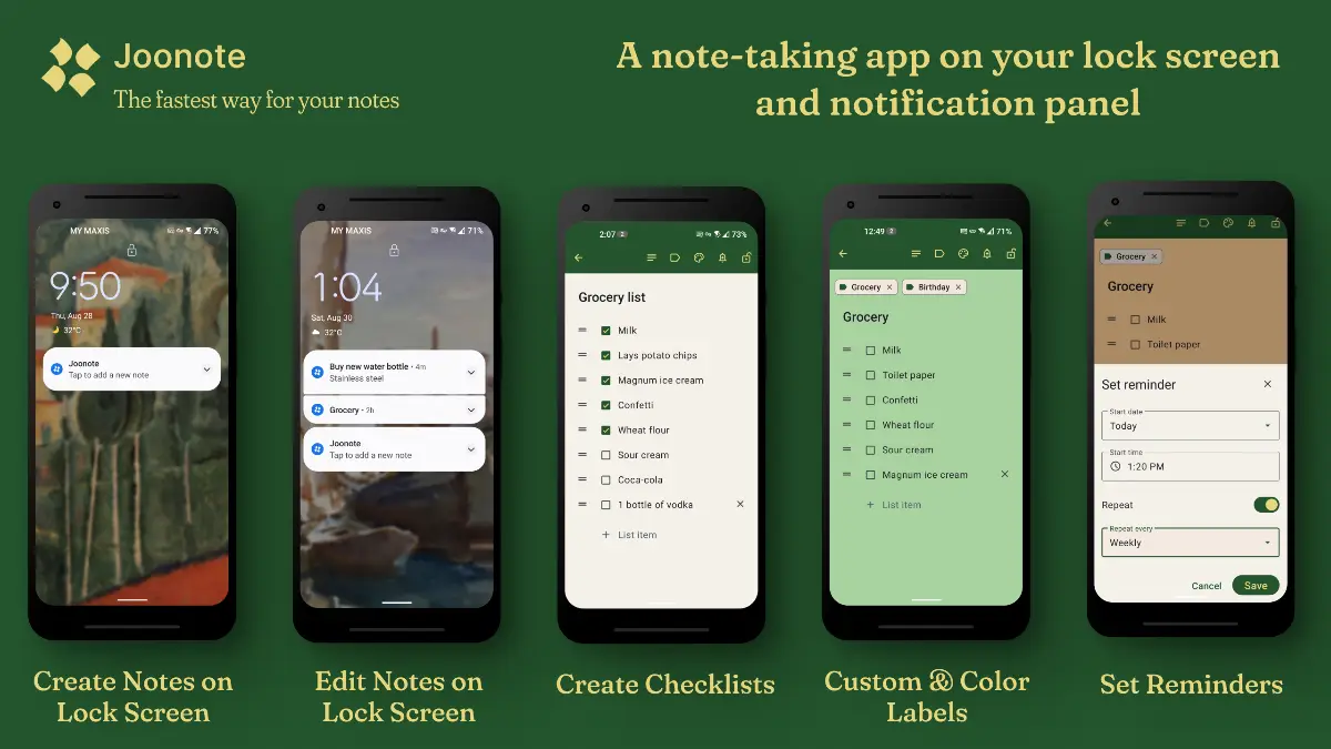 Joonote screenshot 2