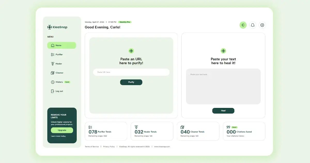 KleaSnap screenshot 1