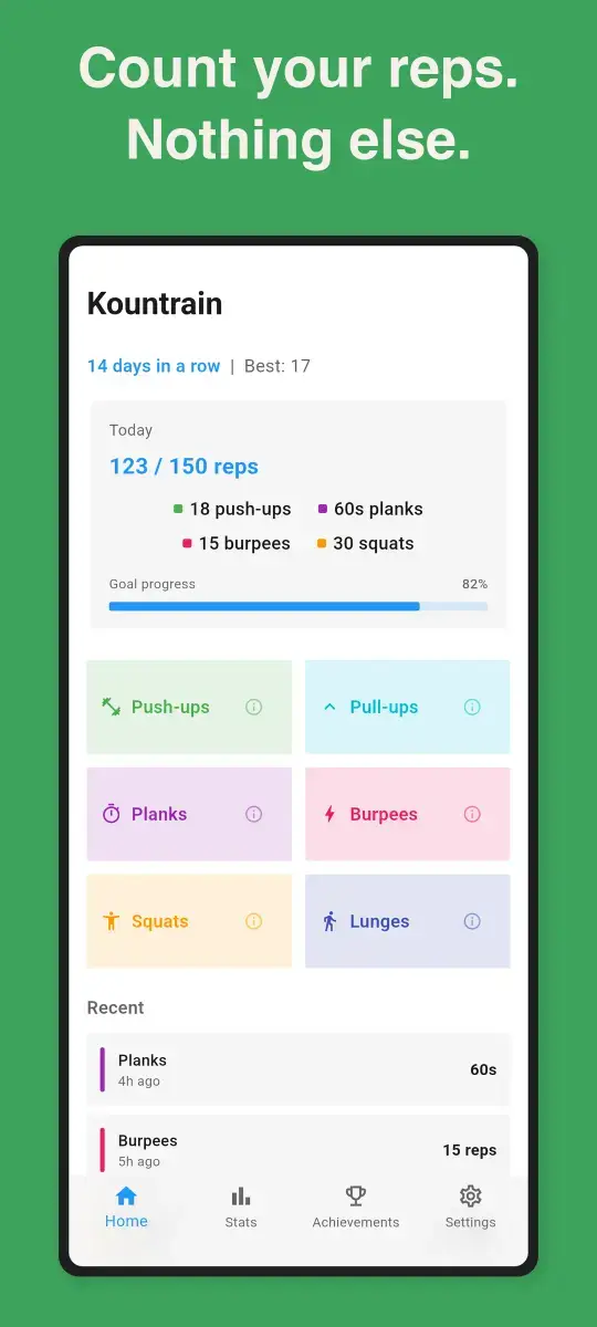 Kountrain - Simple Rep Counter screenshot 2
