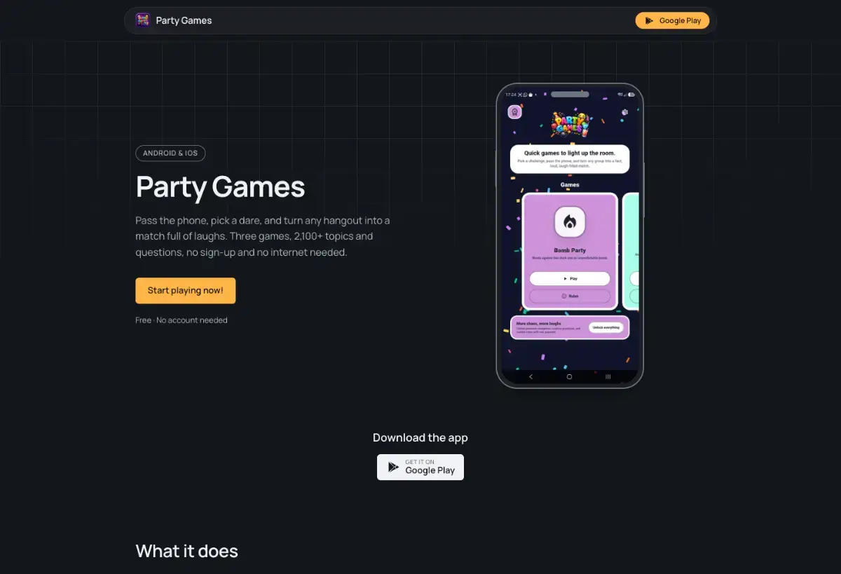 Lanpage screenshot 3