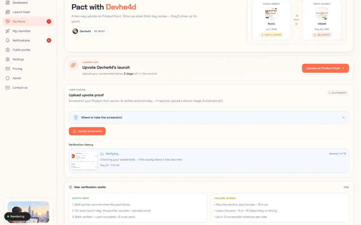 LaunchPact screenshot 3