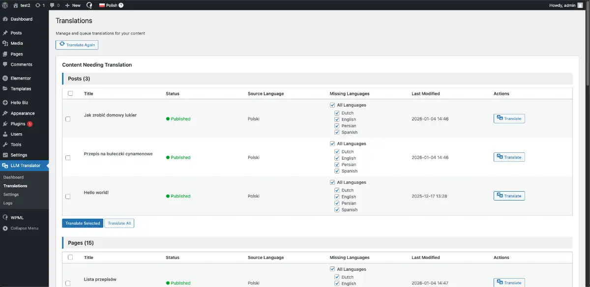 LLM Automatic Translation screenshot 2