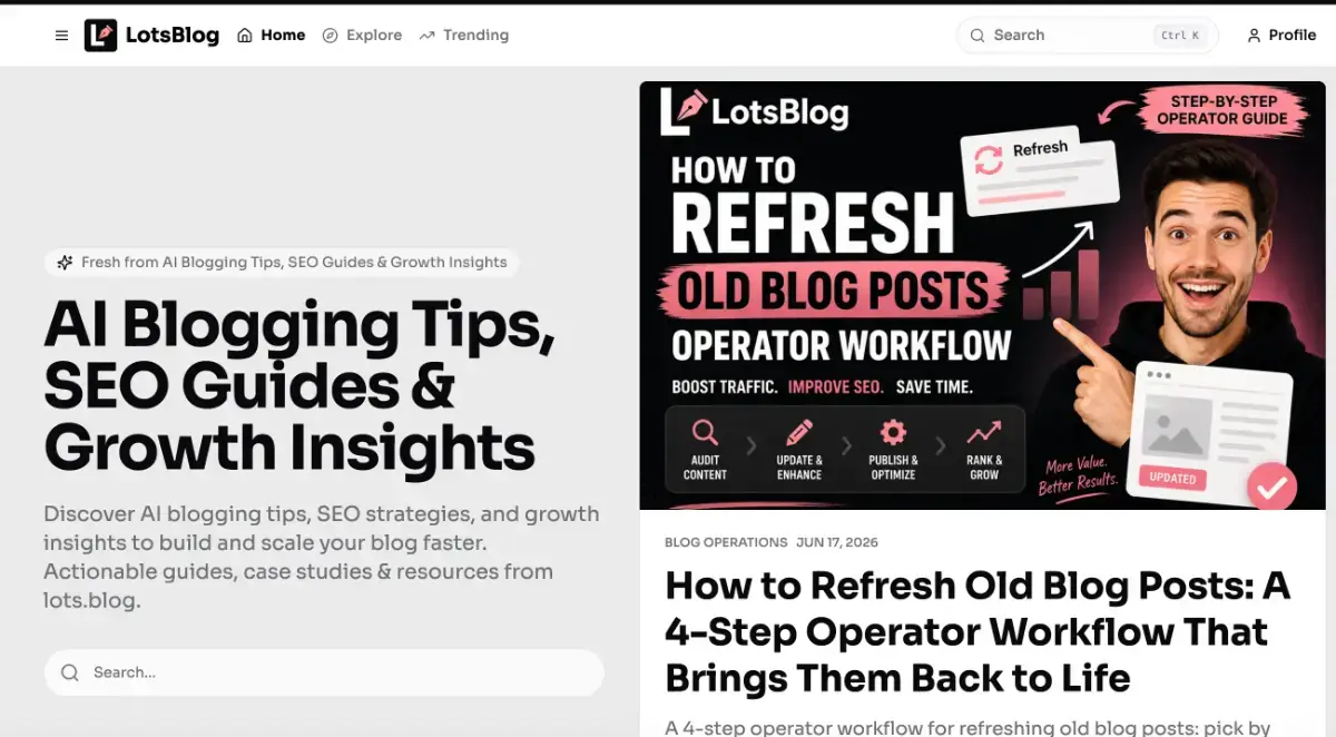 LotsBlog screenshot 3