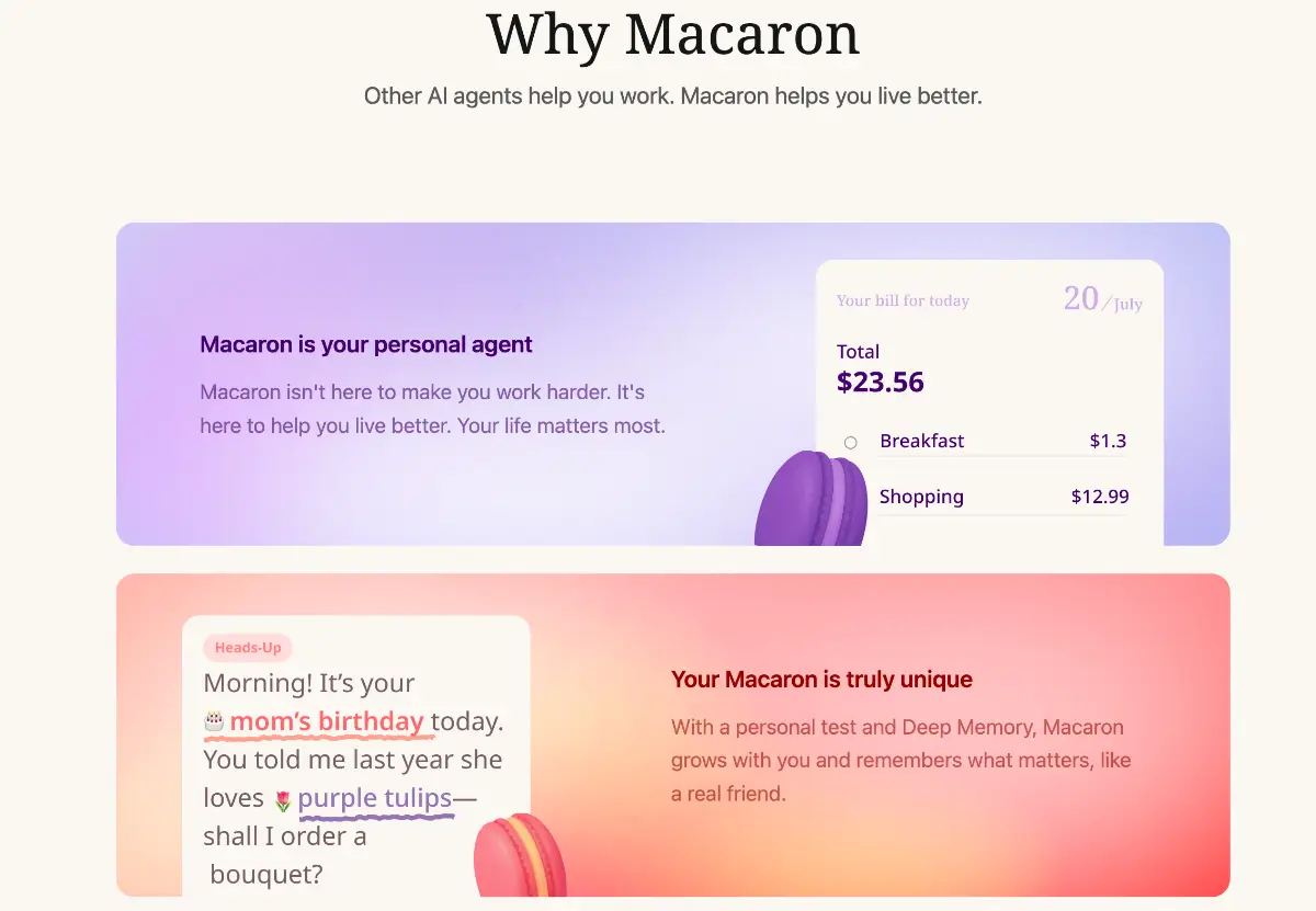 Macaron AI screenshot 2