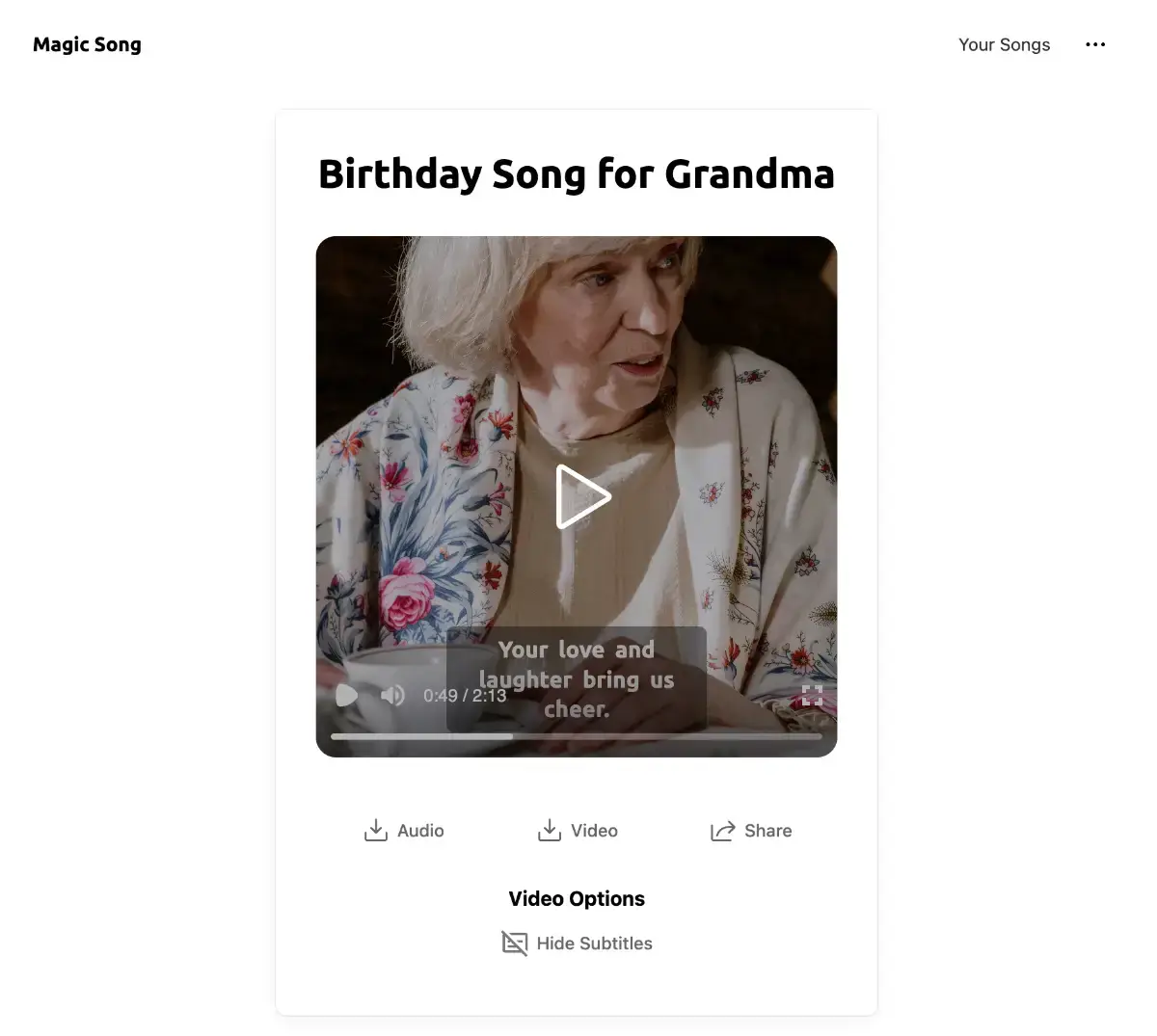 Magic AI Song screenshot 2