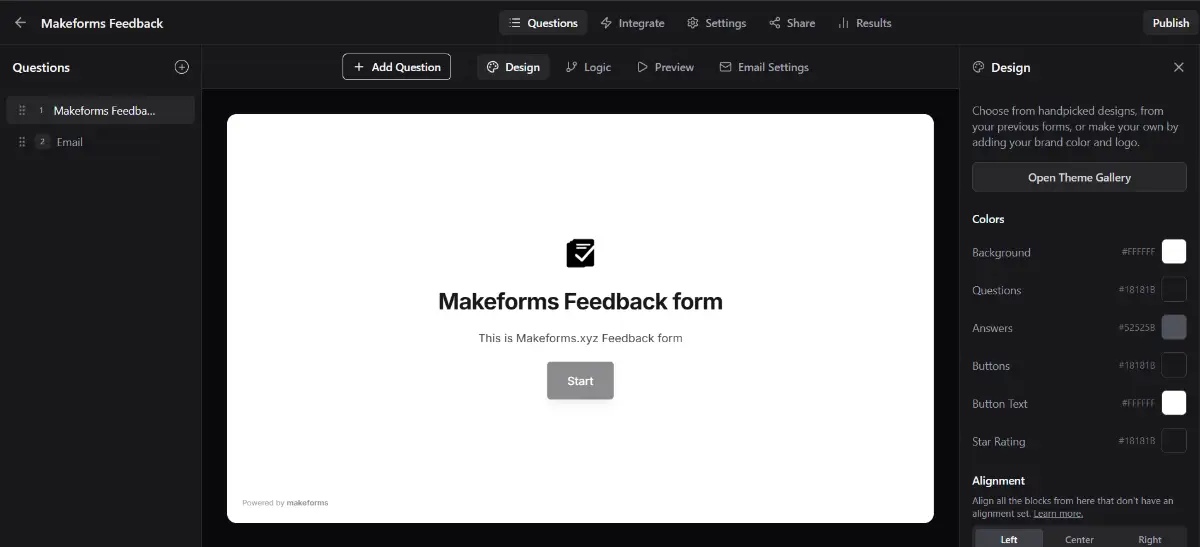 MakeForms-Brand-First Form Builder screenshot 2