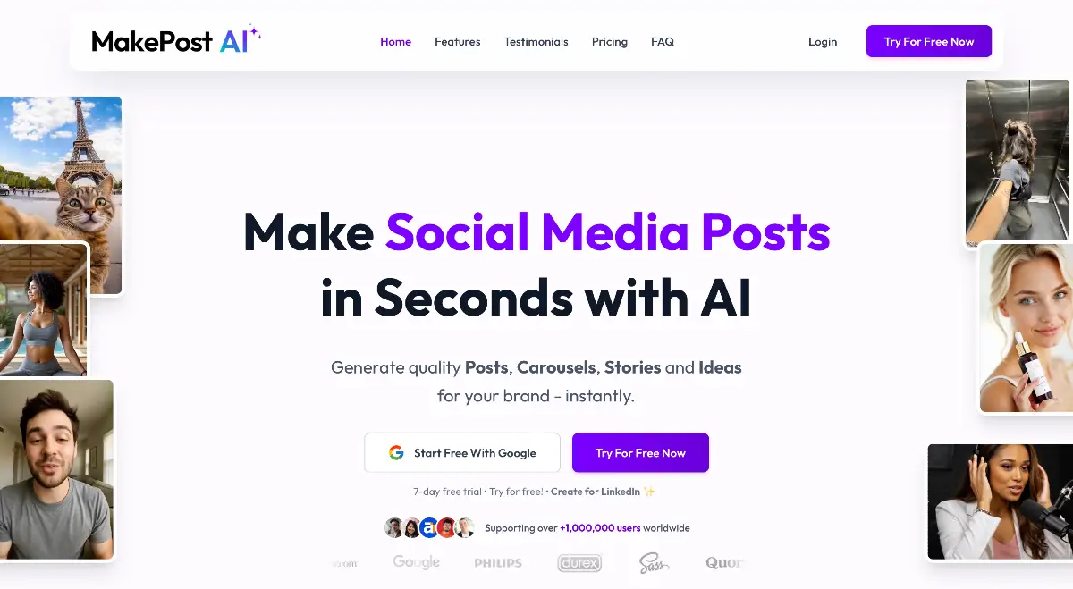 MakePostAI screenshot 1