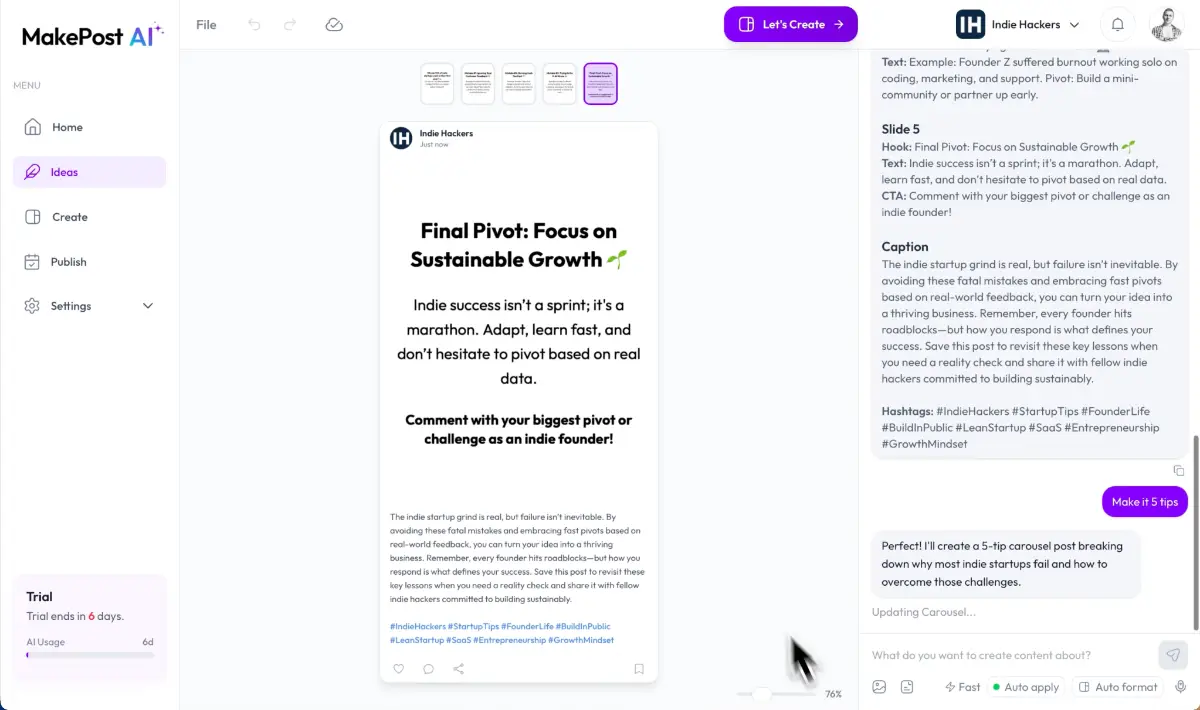 MakePostAI screenshot 3