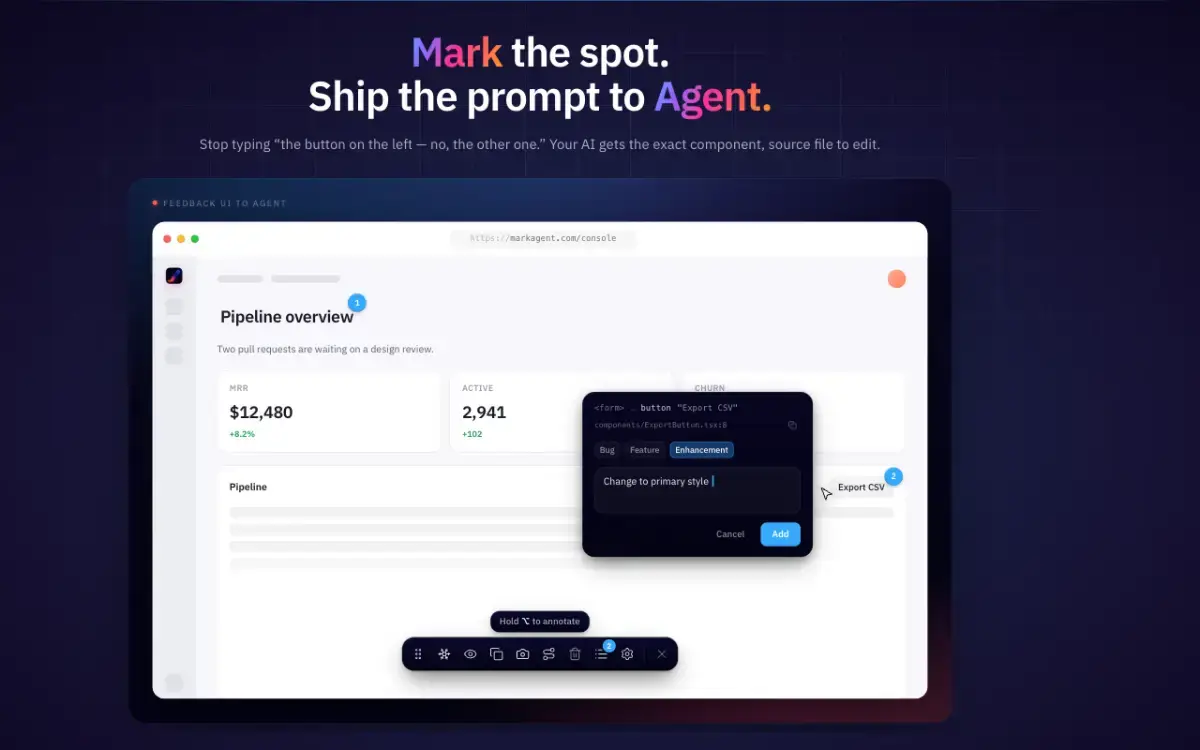 Markagent screenshot 2