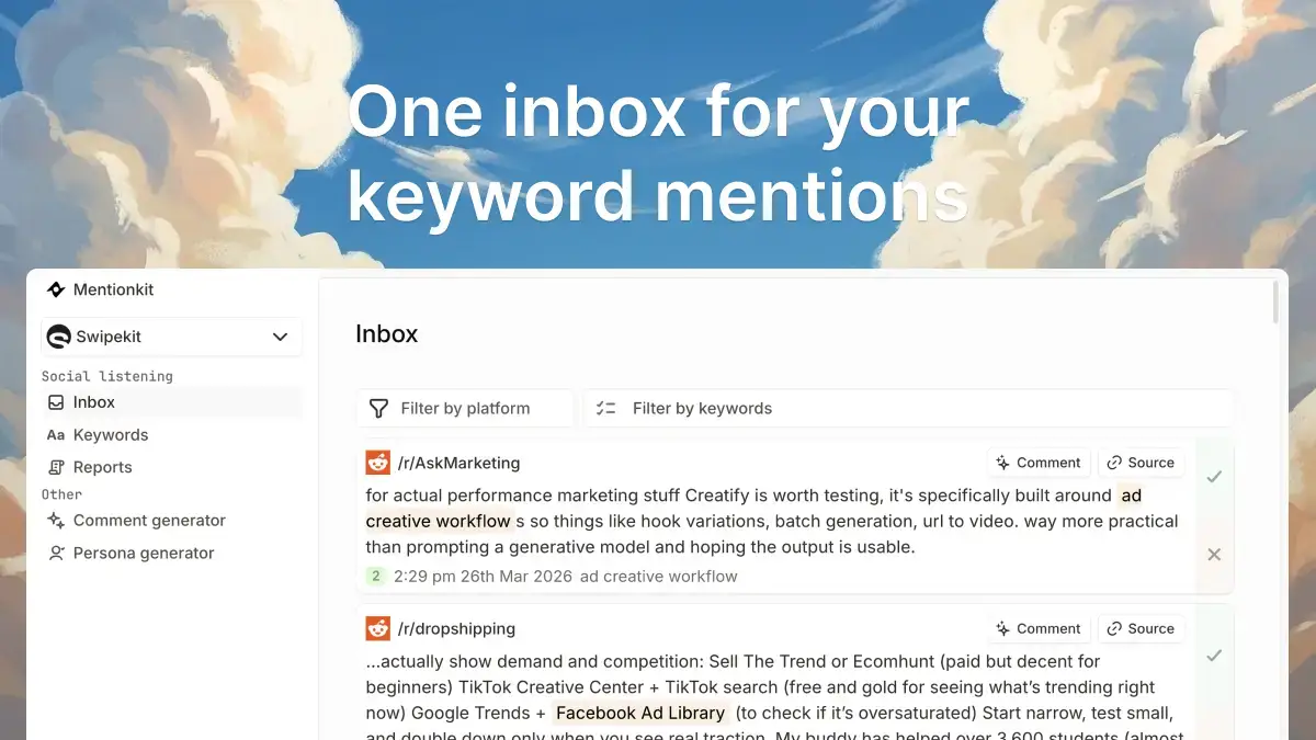 Mentionkit screenshot 2