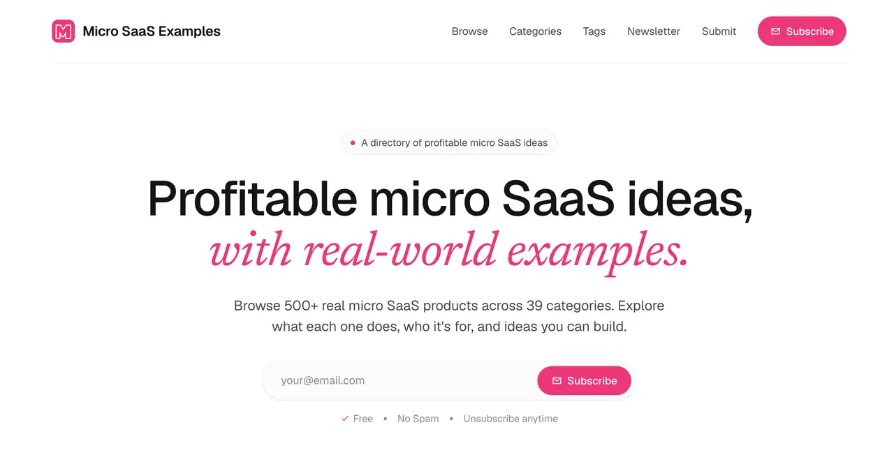 Micro SaaS Examples screenshot 2