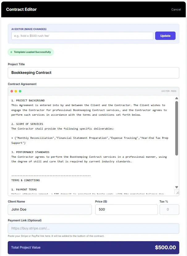 MicroFreelanceHub screenshot 2