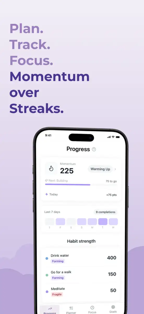Millo: Momentum Tracker screenshot 1