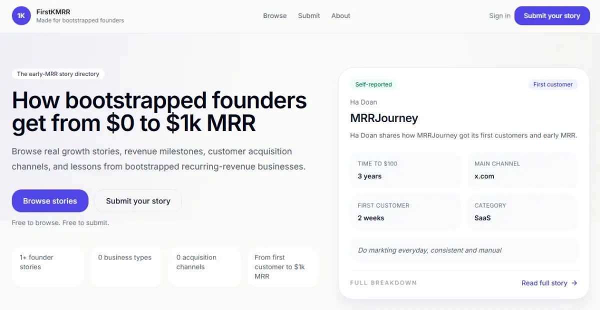 MRR Journey screenshot 2