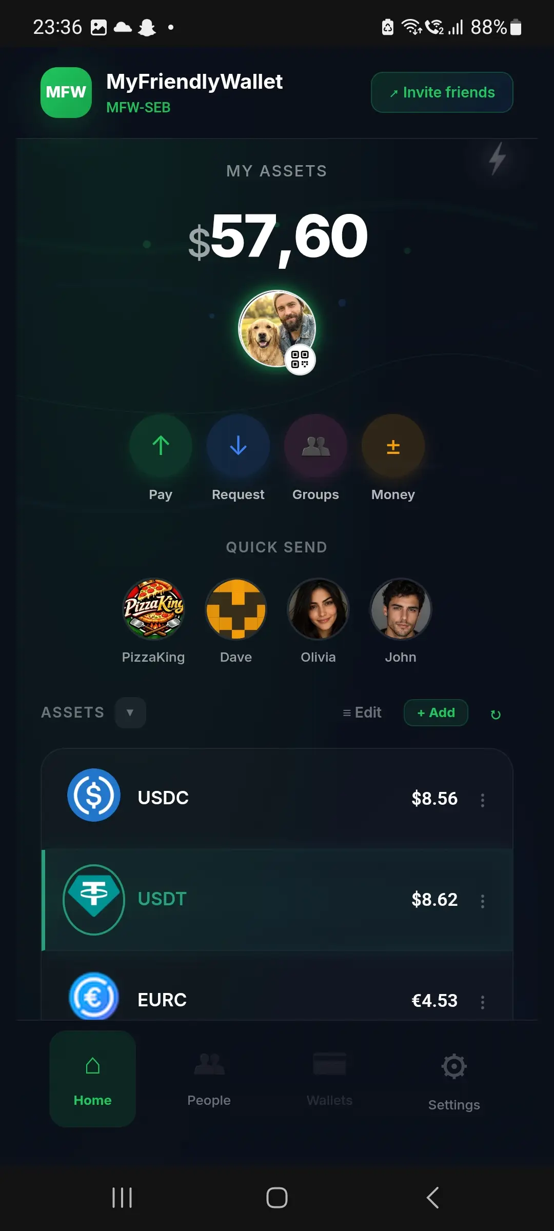 MyFriendlyWallet screenshot 2