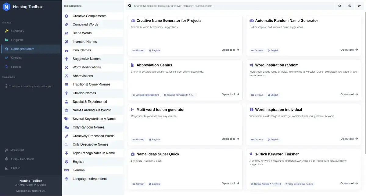 Naming Toolbox screenshot 3
