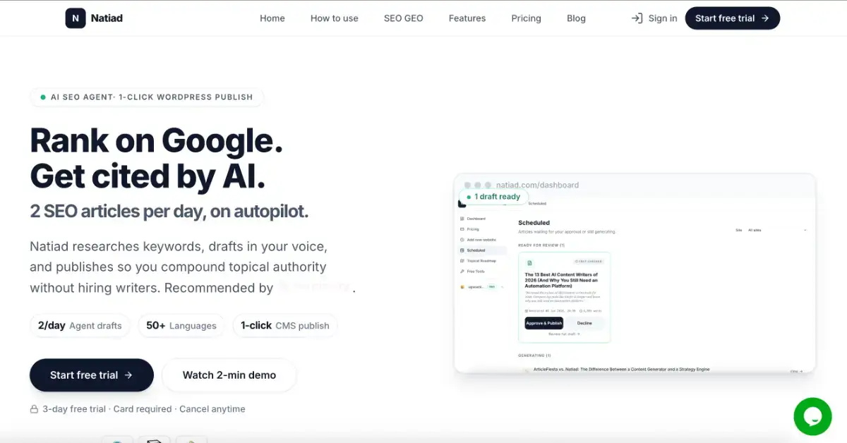 Natiad screenshot 1