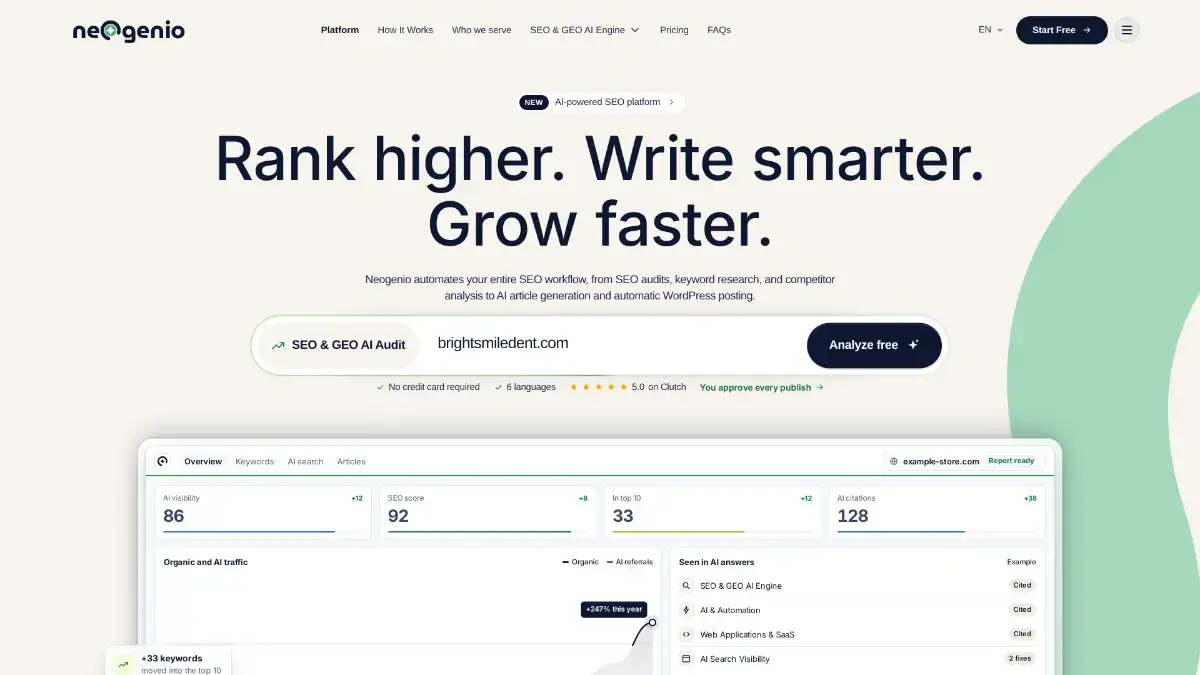 Neogenio SEO & GEO AI Engine screenshot 2