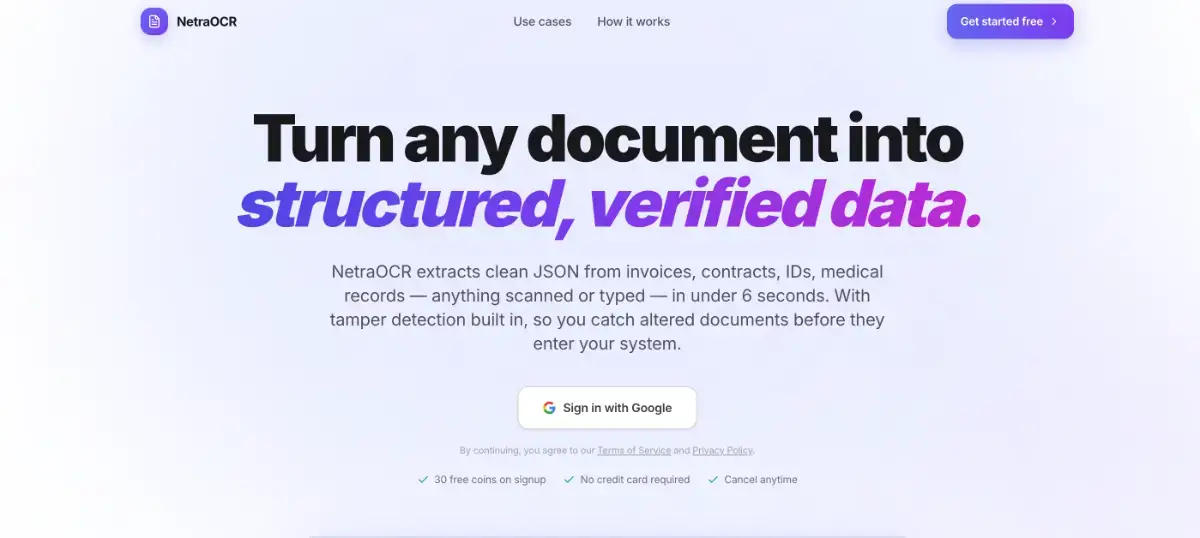 NetraOCR screenshot 1