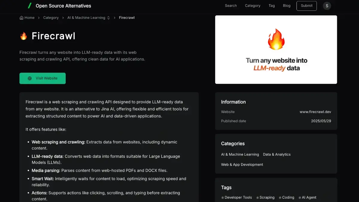 Open Source Alternatives screenshot 3