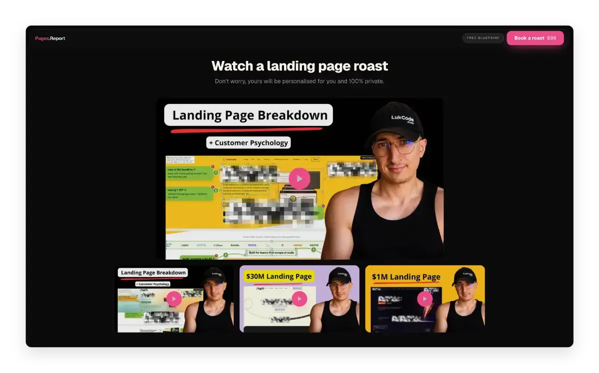 PagesReport screenshot 2