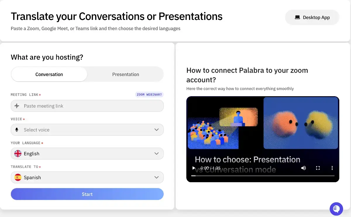 Palabra.ai screenshot 2