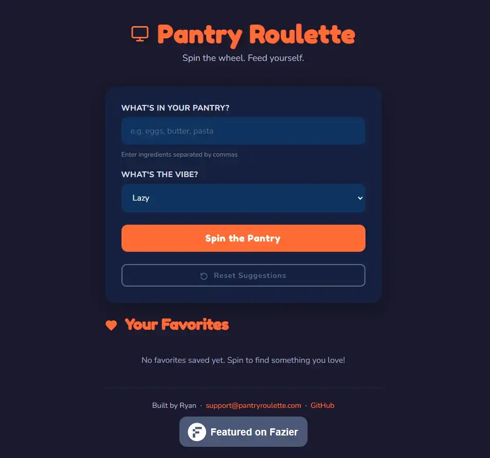 Pantry Roulette screenshot 2