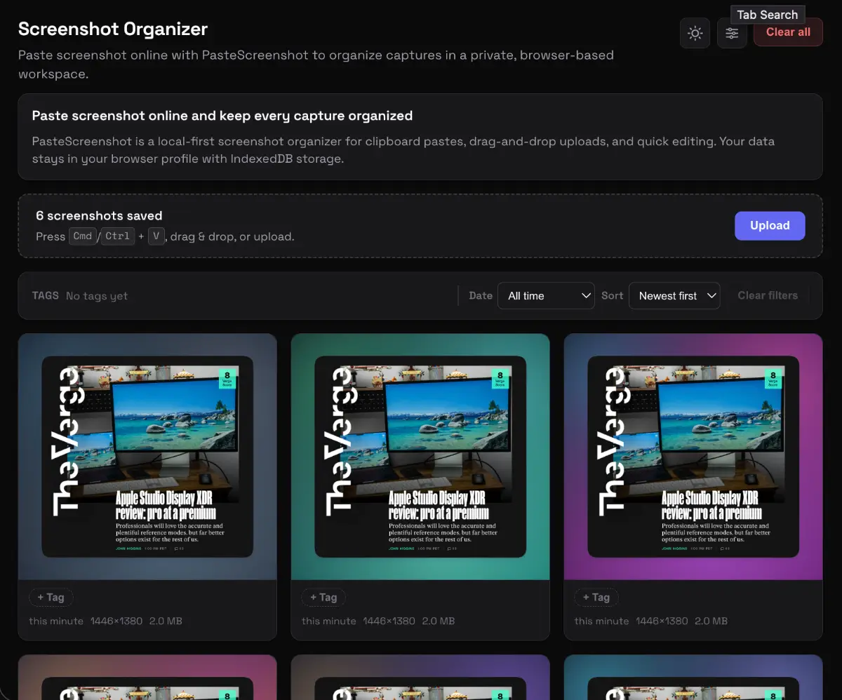 PasteScreenshot screenshot 2