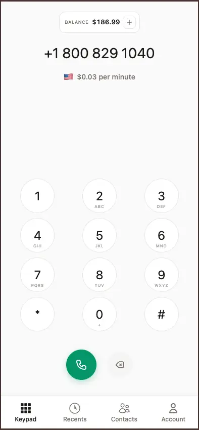 Phonecall screenshot 2